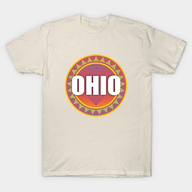 Ohio Graphic T Shirt T-Shirt by Dale Preston Design